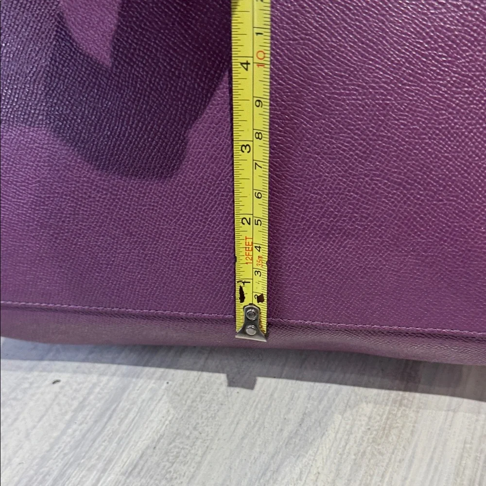 Coach Violet Tote Bag with Yellow Scarf - Picture 9 of 14